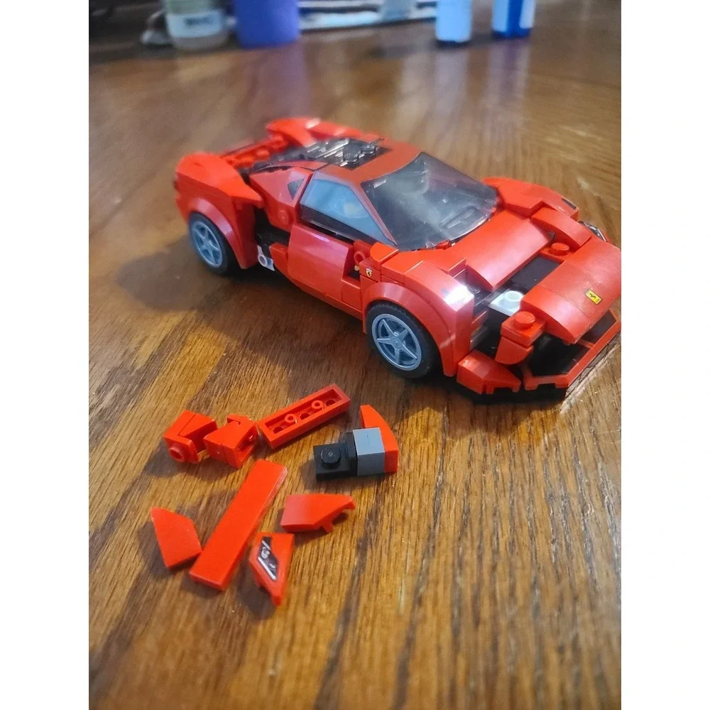 LEGO 76895 Ferrari F8 Tributo Speed Champions Red Car Only Incomplete As-Is